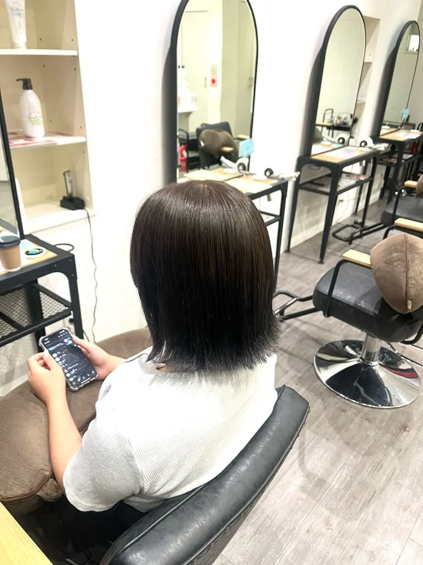 ミディアム アッシュ アッシュグレー cocotte🫧 kotomiのヘアスタイル
