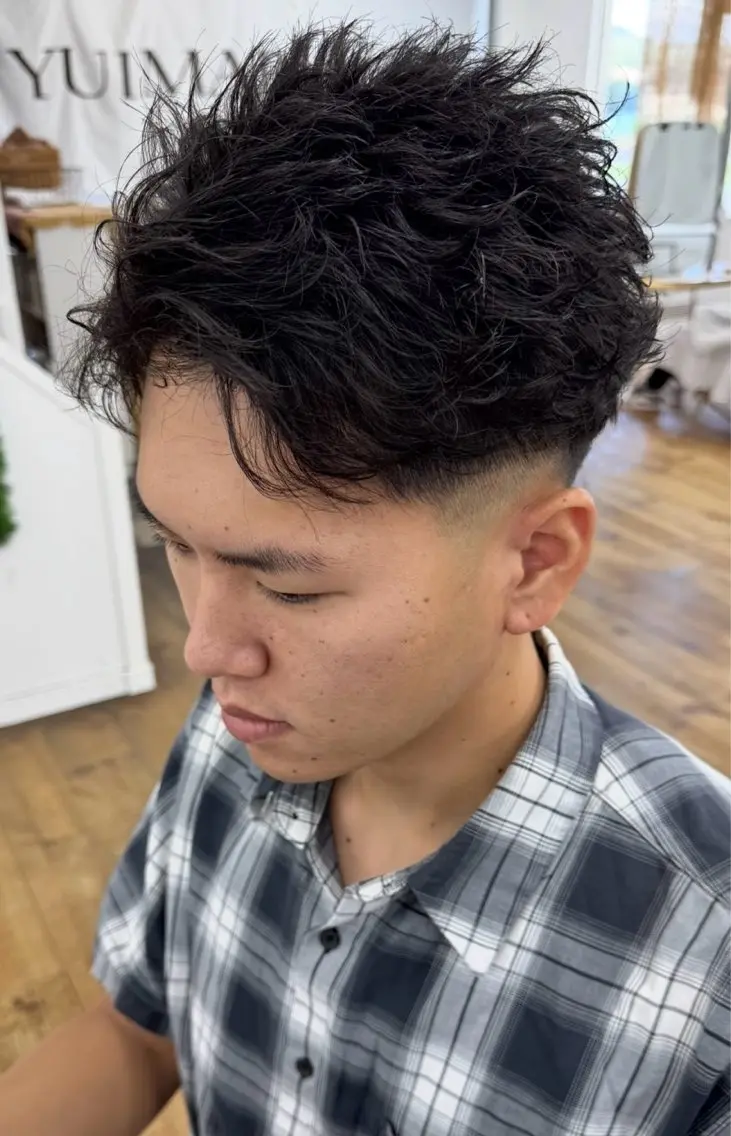 ショート カット パーマ “slow” 岡本海万。のヘアスタイル