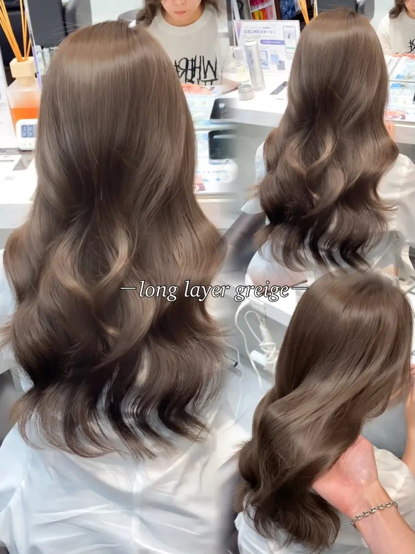 ロング カット ヘアカラー トリートメント 🌙レイヤー/透明感 髪質改善/宮田💫のヘアスタイル