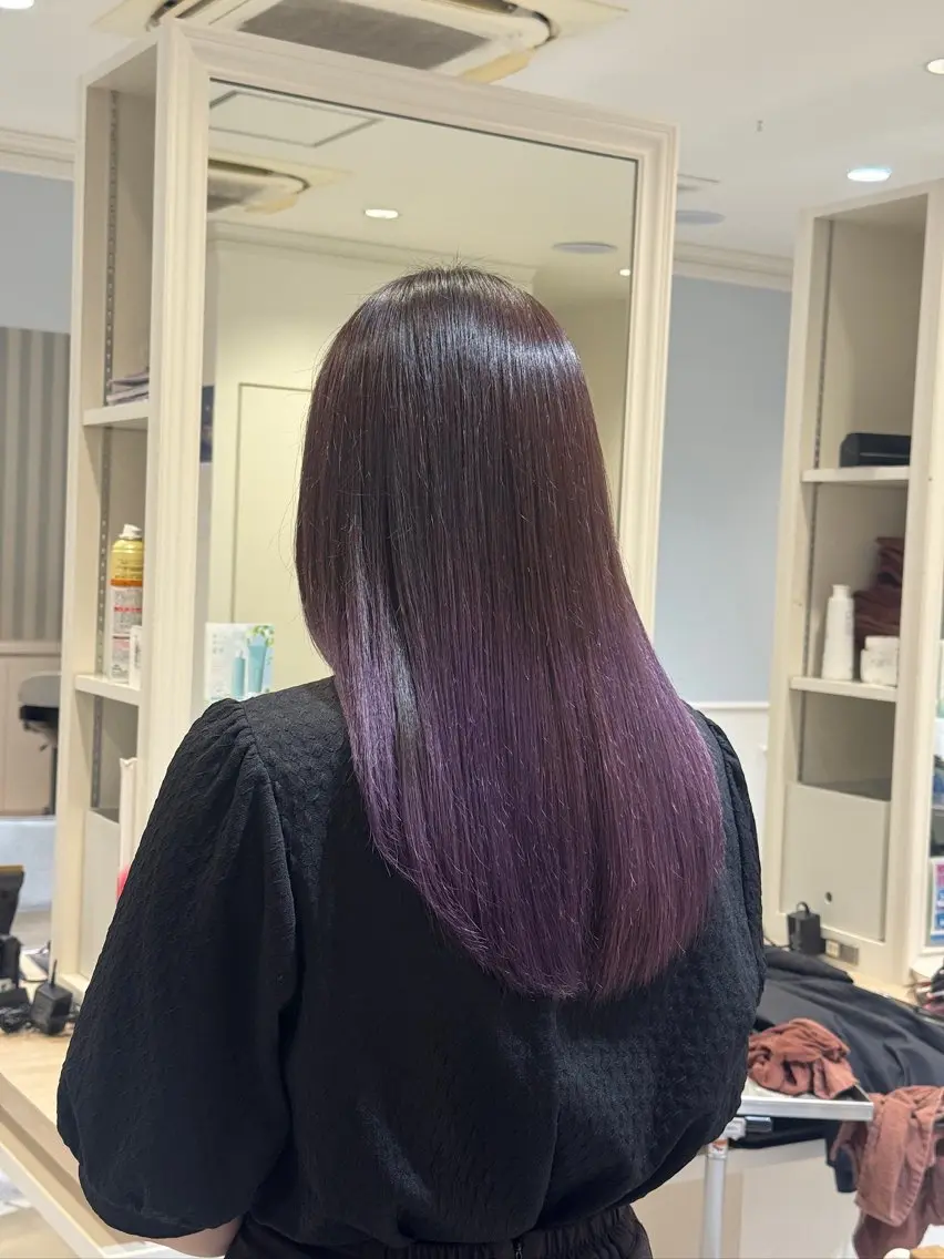 ロング カラー カット ヘアカラー トリートメント 🎀レイヤーカット/ 𝓡𝓲𝓷🎀のヘアスタイル