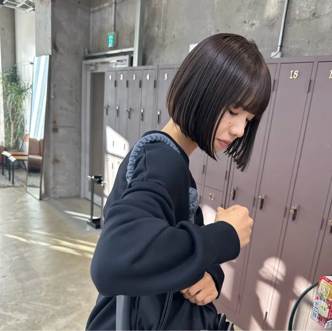 ミディアム カラー 透明感カラー 森田遥奈/透明感カラ ー/酸性ストレートのヘアスタイル