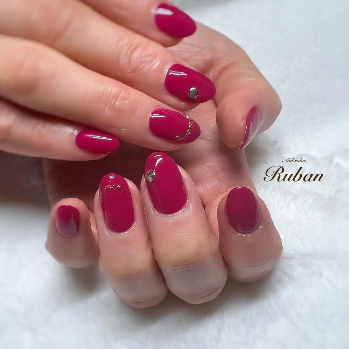ネイル ミラーネイル ワンカラーネイル Nail salon Rubanのネイルデザイン