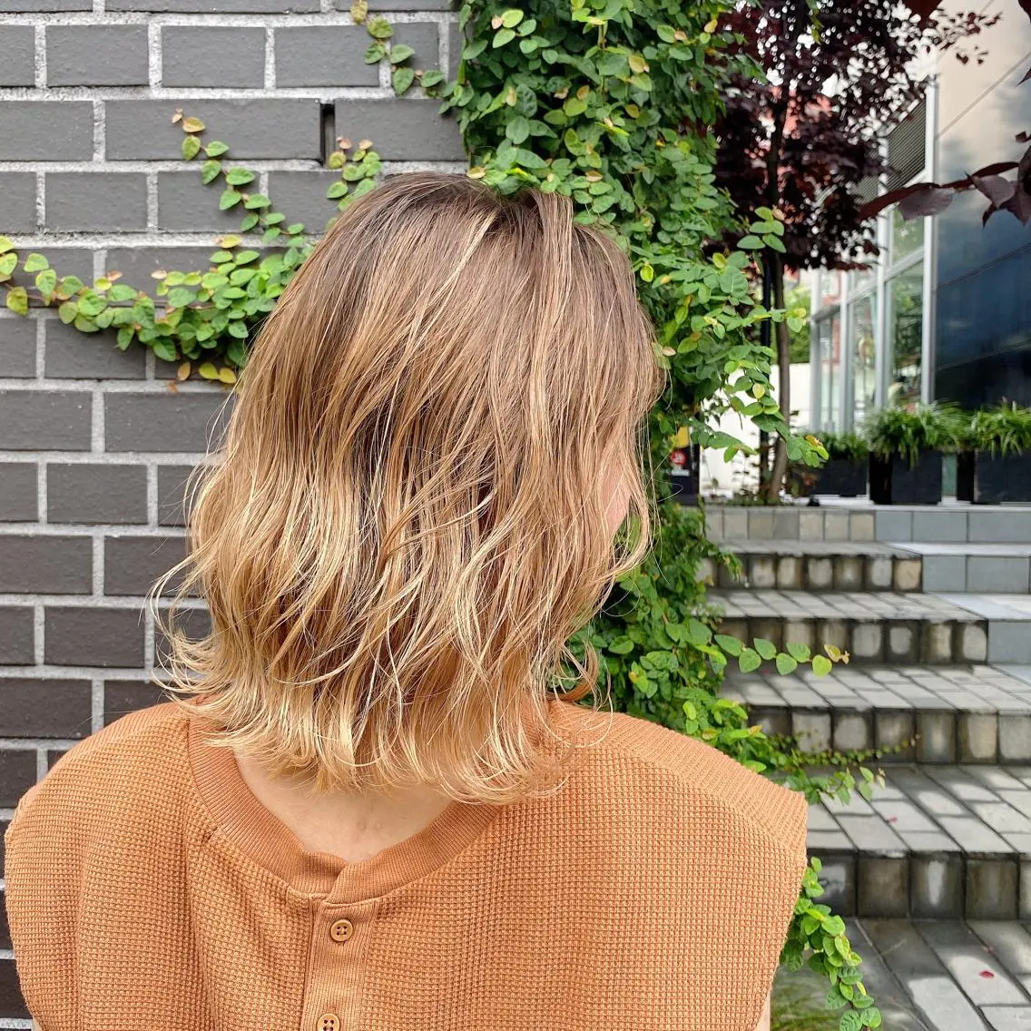 ミディアム カラー TELA HAIR 石岡♡aikaのヘアスタイル