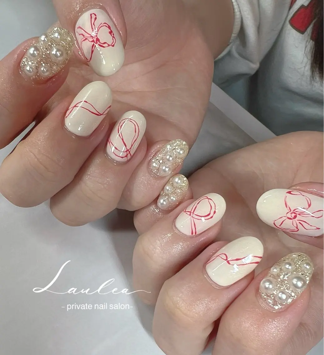 ネイル フットネイル ジェルネイル 韓国ネイル ハンドネイル nail salon Lauleaのネイルデザイン