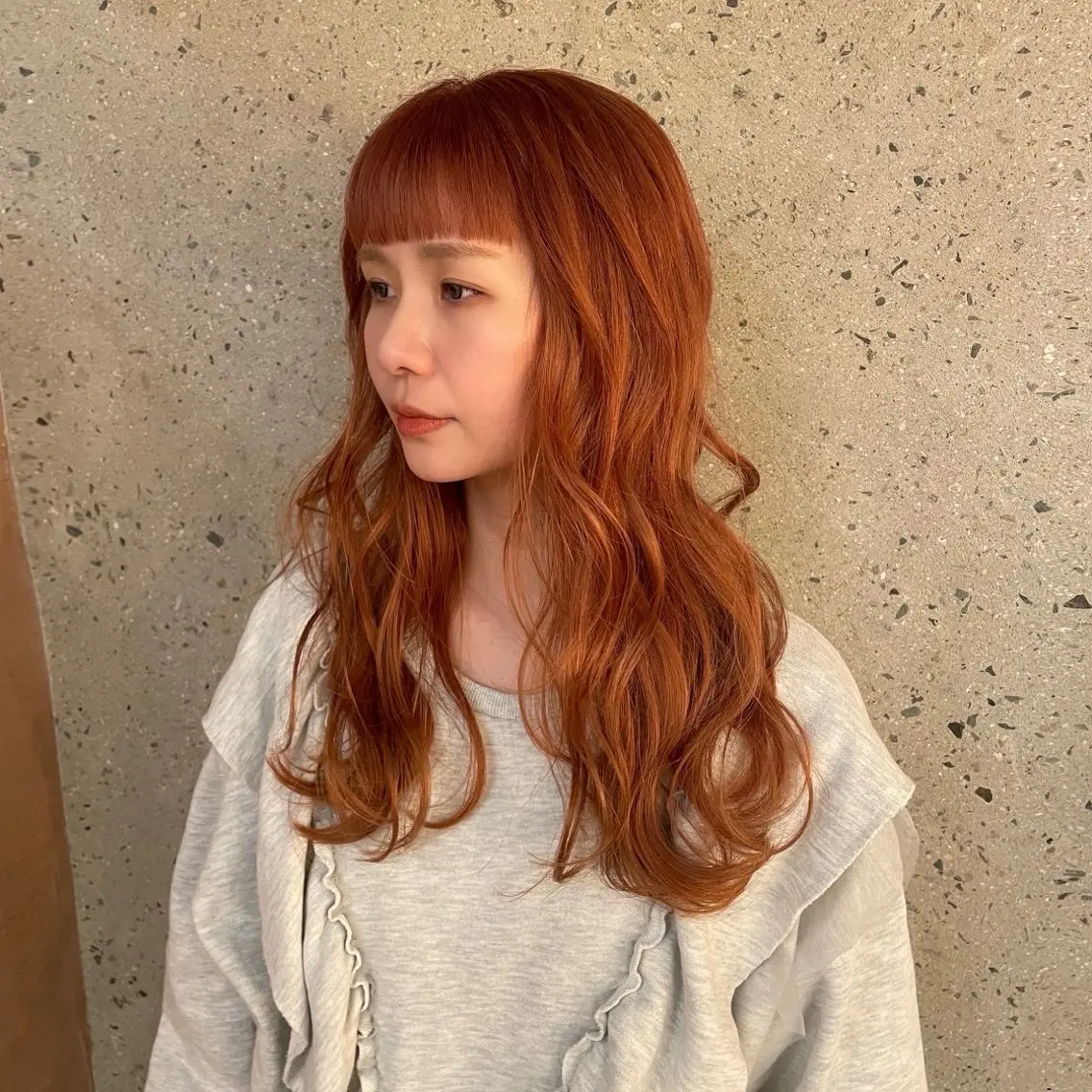 ロング カラー カット ヘアカラー 平尾/薬院*北谷治子 *艶髪レイヤーカットのヘアスタイル