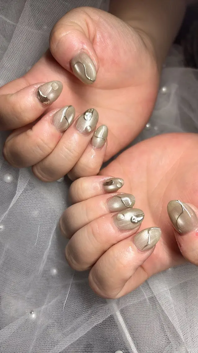 ネイル マグネットネイル 持ち込み ハンドネイル happiness nailのネイルデザイン