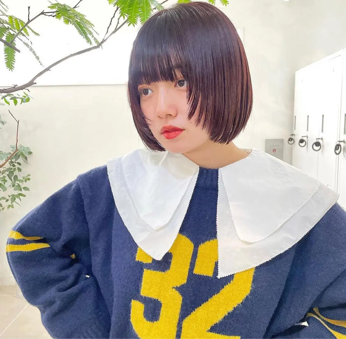 ショート 顔周りカット 松浦 るなのヘアスタイル