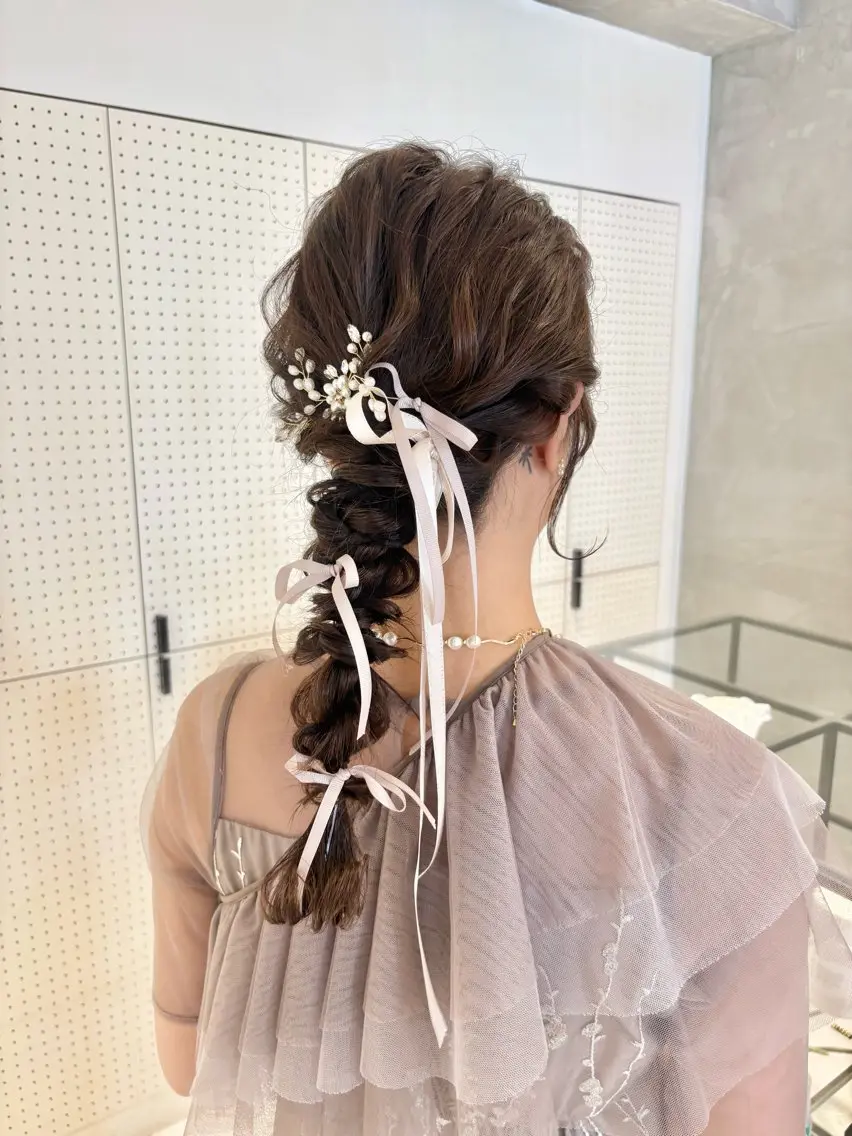 ヘアアレンジ ヘアセット 🎀ヘアセット透明感 /REINA🎀のヘアスタイル