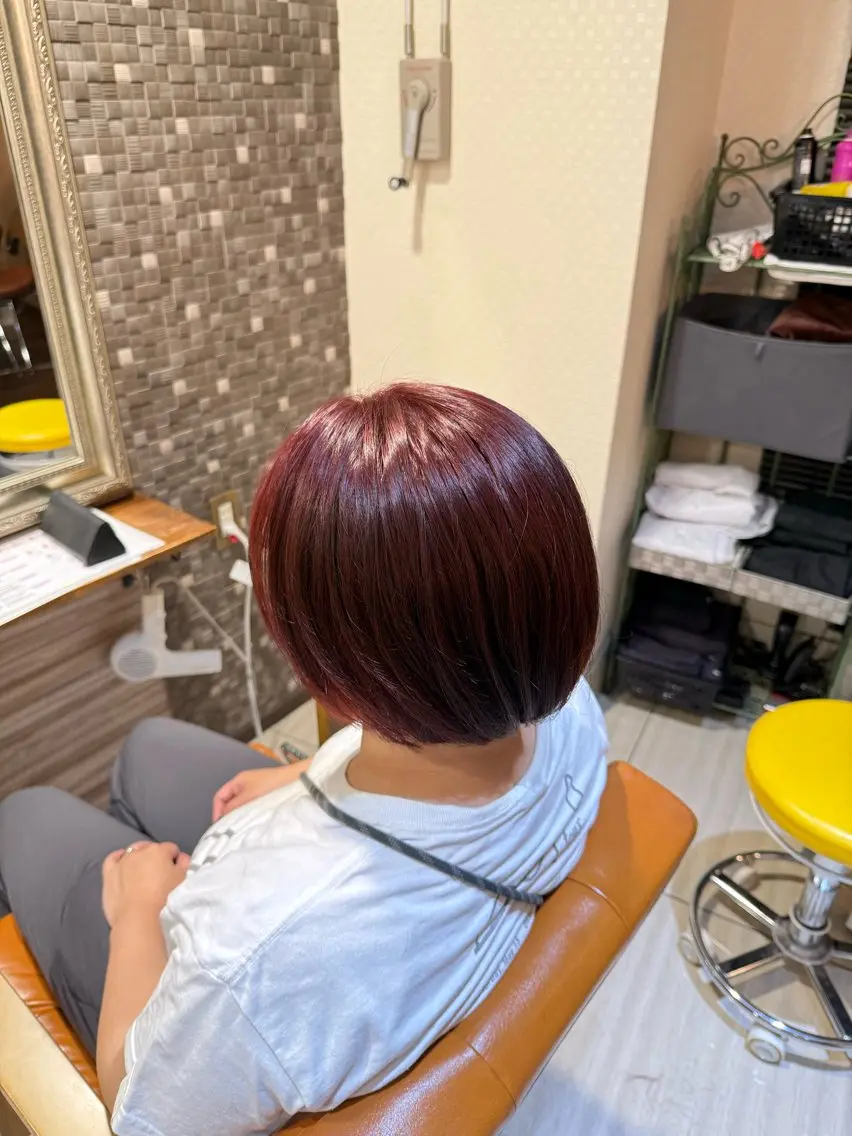 ショート カラー カット ヘアカラー トリートメント 🫧髪質改善/相模 大野/新井公輔🫧のヘアスタイル