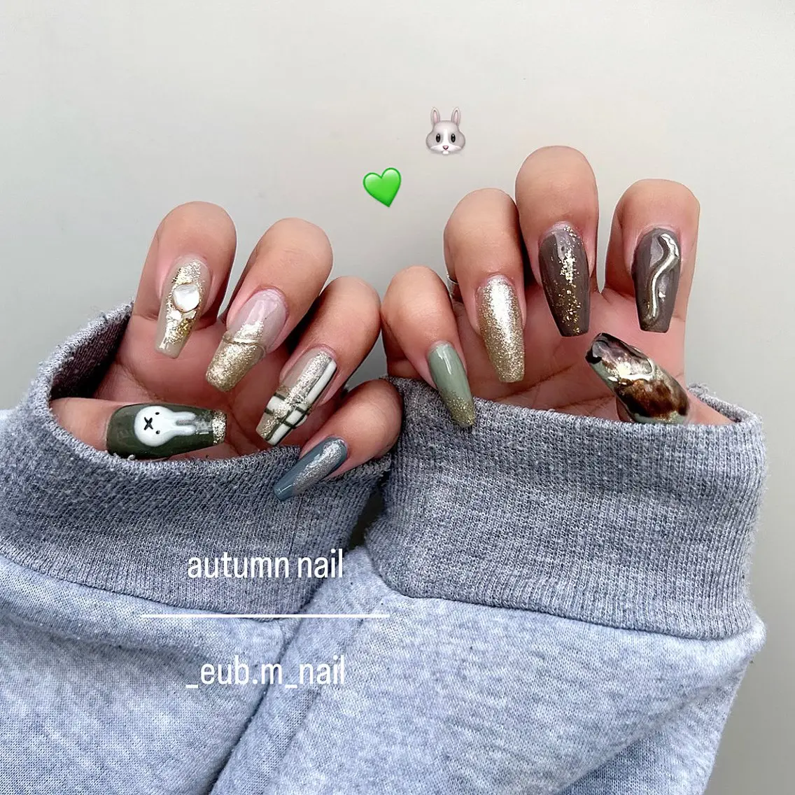 ネイル べっ甲ネイル ゴールド ラメ(グリッター) 深夜ネイルサロン eub.m_nailのネイルデザイン