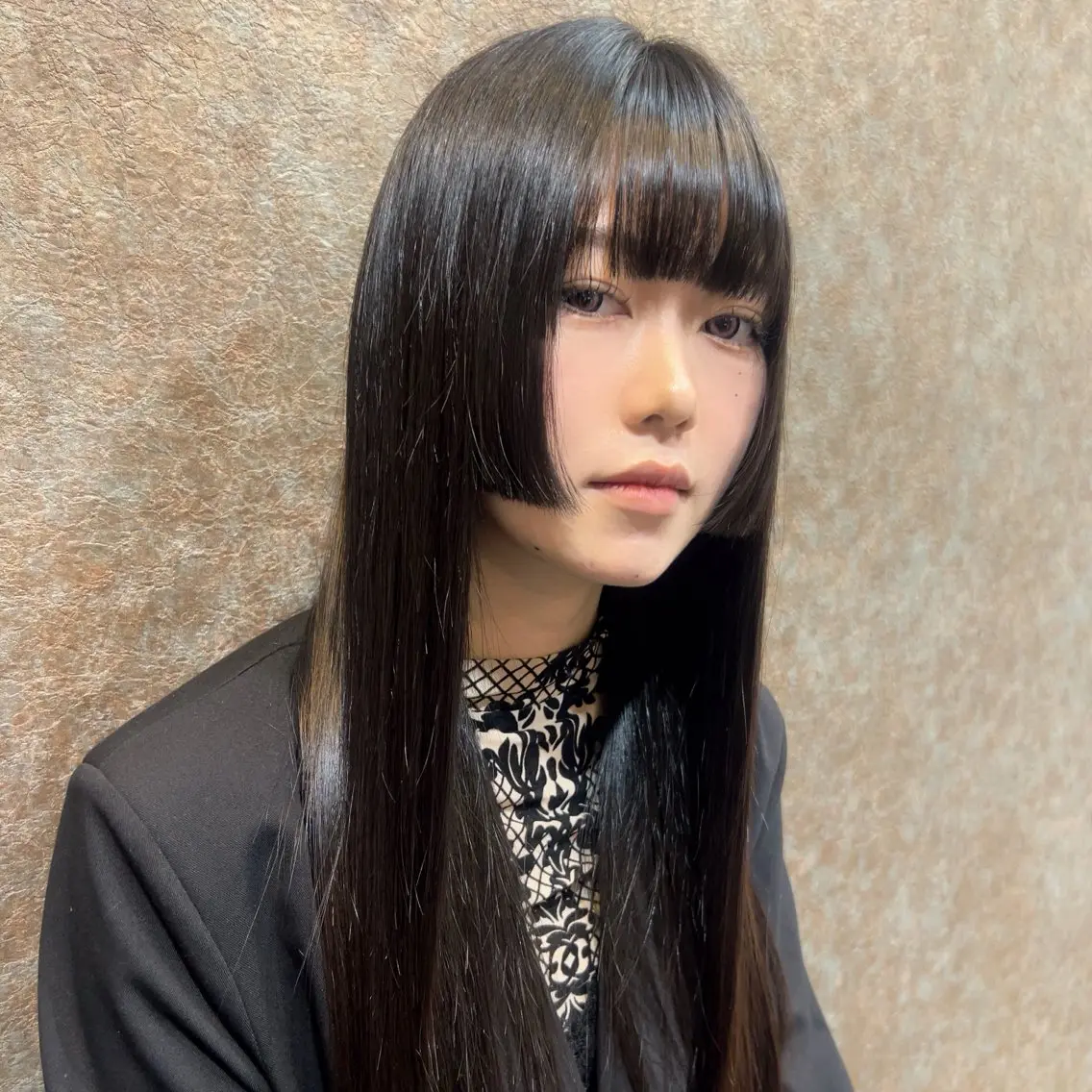 前髪カットの写真
