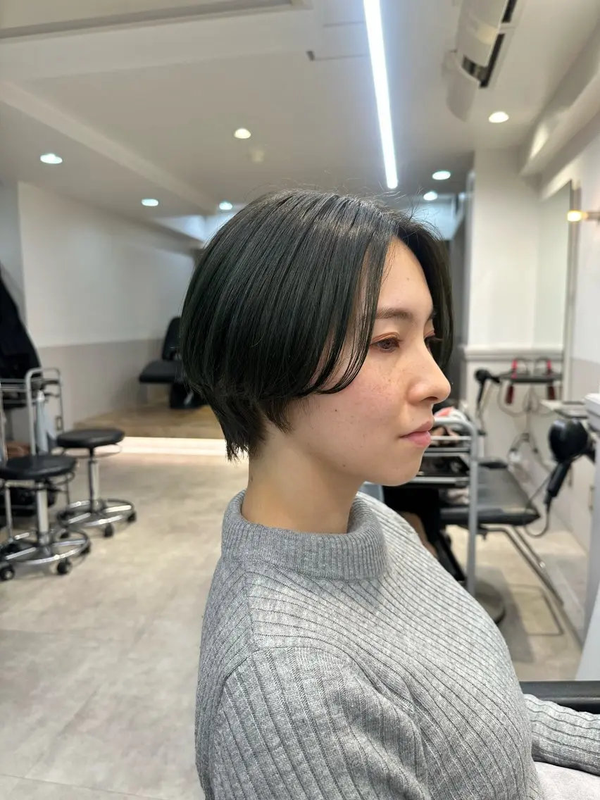 ショート ハンサムショート ショートヘア あいこ/ハンサムショ ート無料/蔵前🌷のヘアスタイル