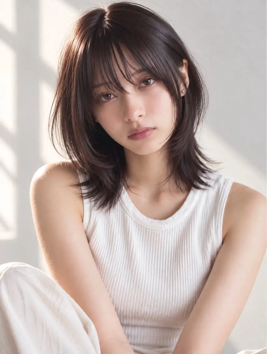 ミディアム KNOWHOW/思川 阿耶のヘアスタイル