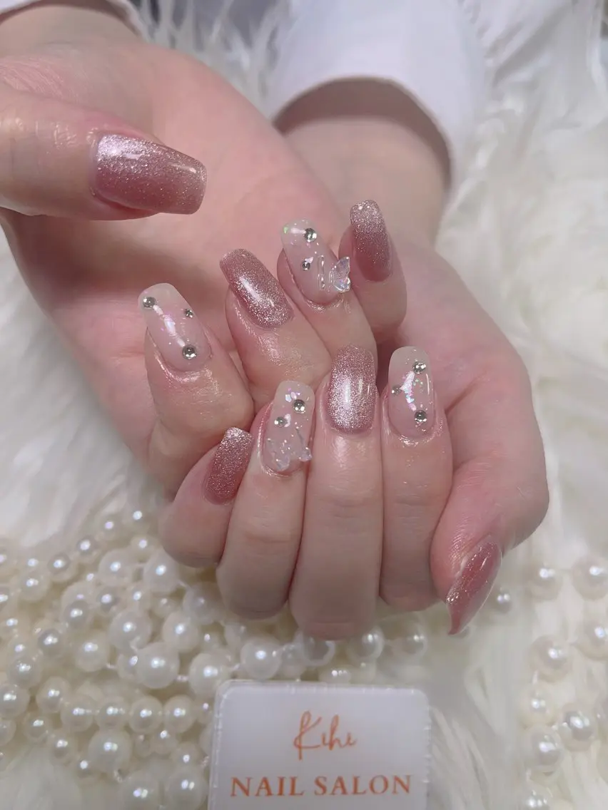 ネイル ハンドネイル ハンドケア さくら💮💮 【オフ無料】のネイルデザイン