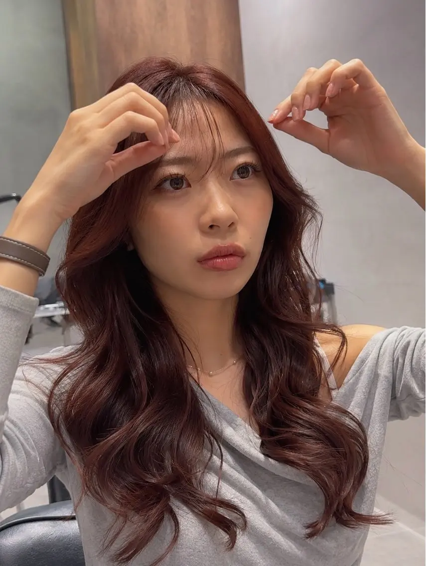 セミロング カット ヘアカラー トリートメント 石井良典 髪質改善のヘアスタイル