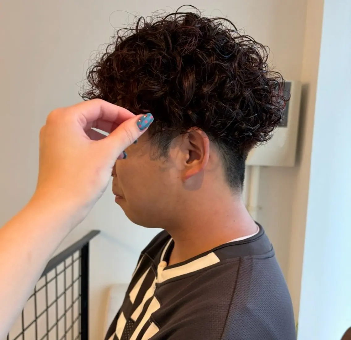 カラー パーマ メンズ メンズパーマ プードルパーマ スペインカール プードルパーマ カット ヘアカラー KINOメンズヘア /メンズカットのヘアスタイル