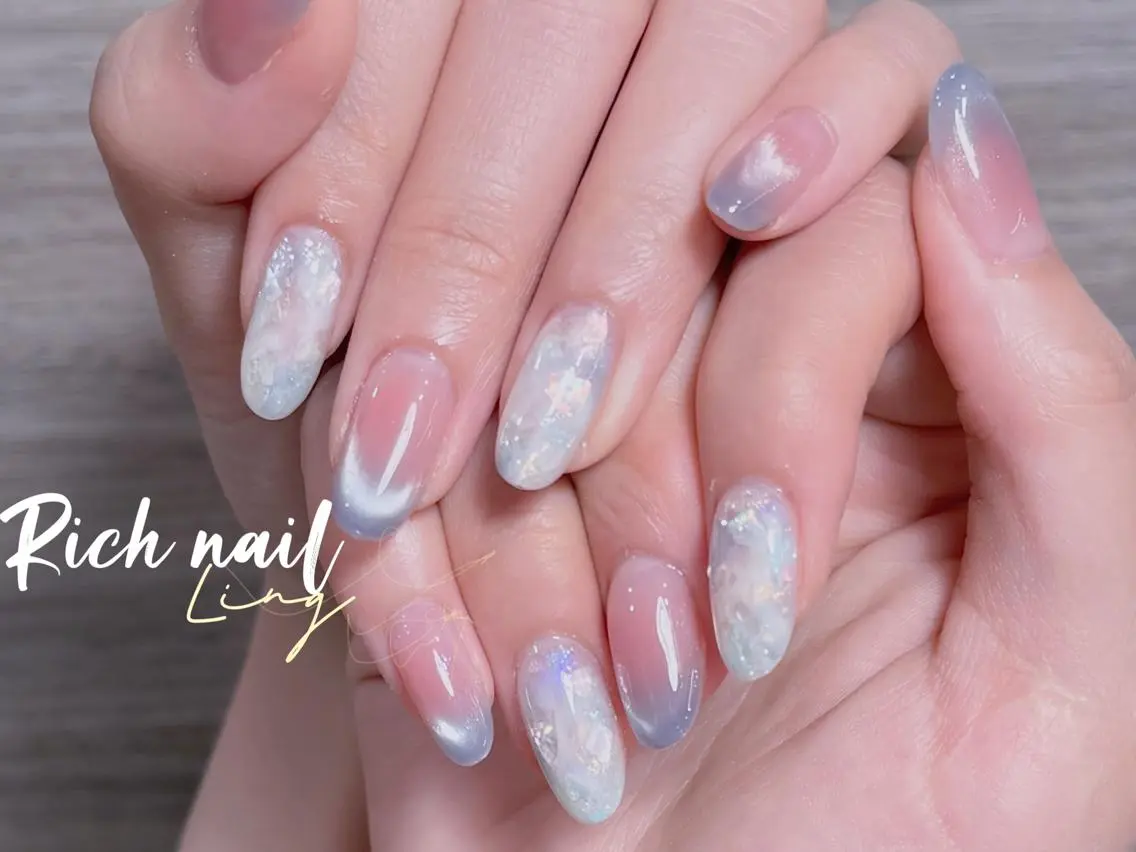 ネイル ハンドネイル ハンドケア Rich Nail 🤲🏻梨央のネイルデザイン