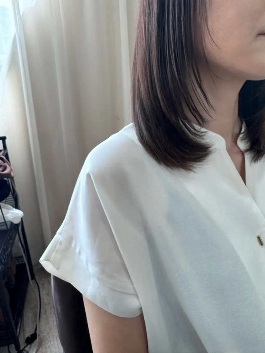 ミディアム カラー ヘアアレンジ 髪質改善 レイヤーカット カット ヘアカラー トリートメント 新越谷noble店長 松本拓也▶◀*.のヘアスタイル