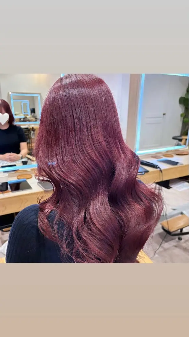 🌺暖色ワンカラー＋1stepTR🌺ナノバブルシャンプー付き😶‍🌫️の写真