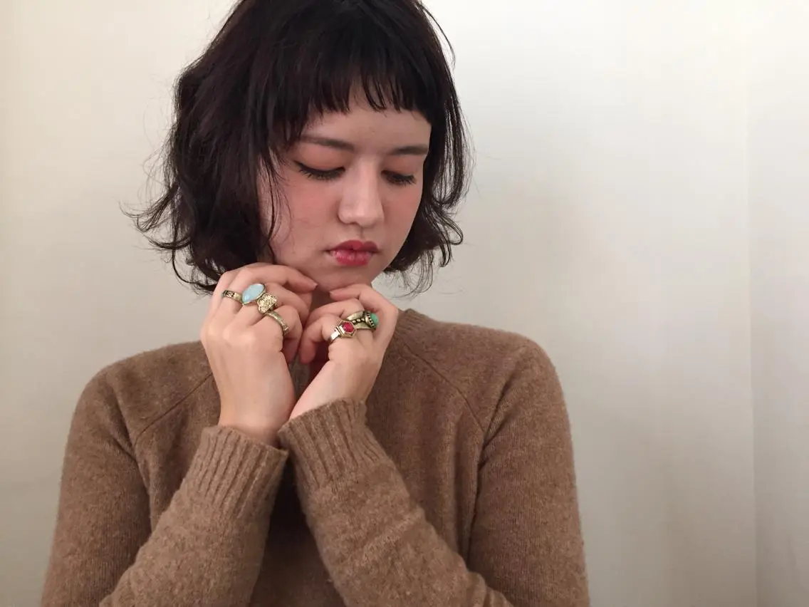 ショート ミディアム カラー パーマ くせ毛 ショートヘア 💁♂️メンズカッ トパーマ💈大田涼華のヘアスタイル