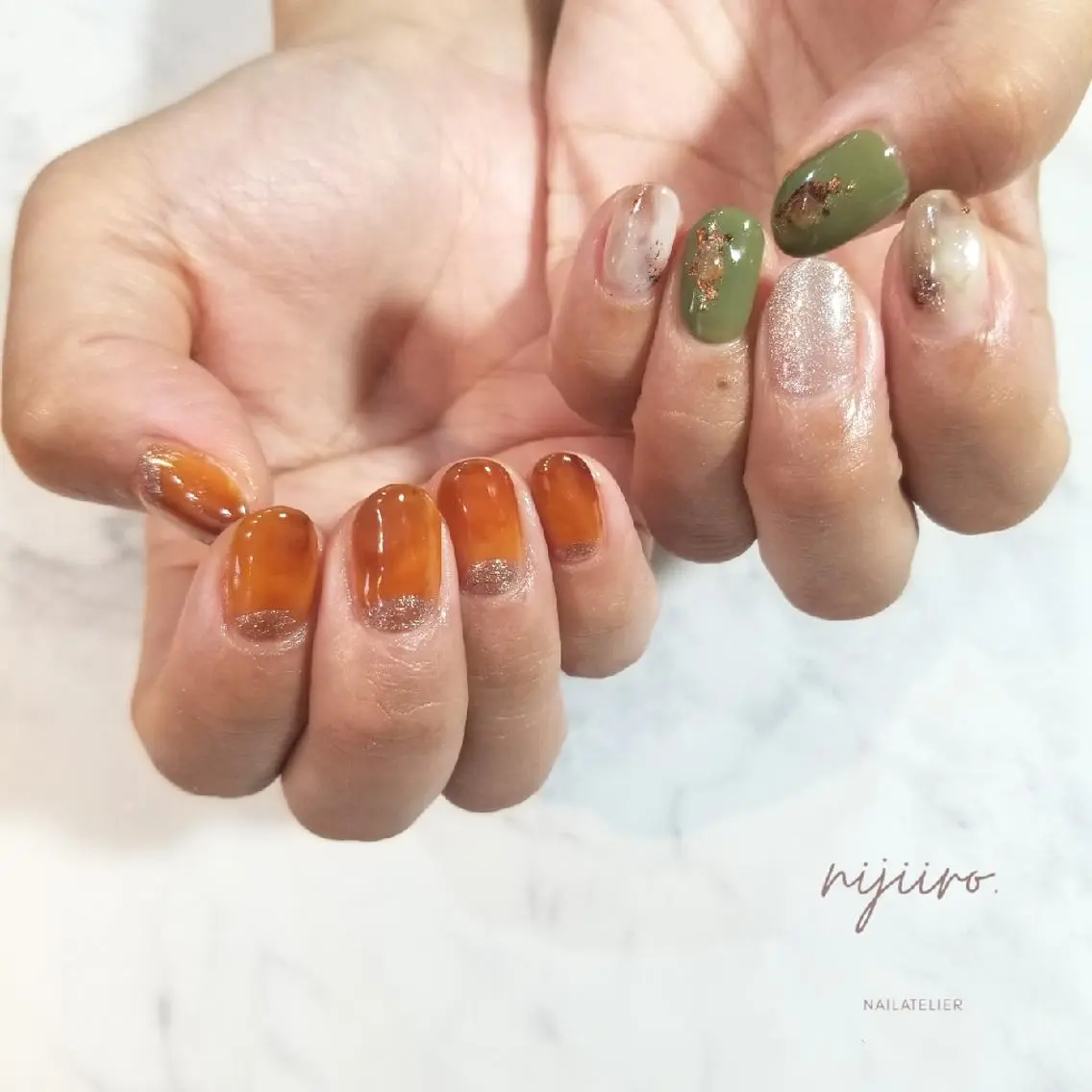 ネイル ハンドネイル nijiiro🌈 サトウのネイルデザイン