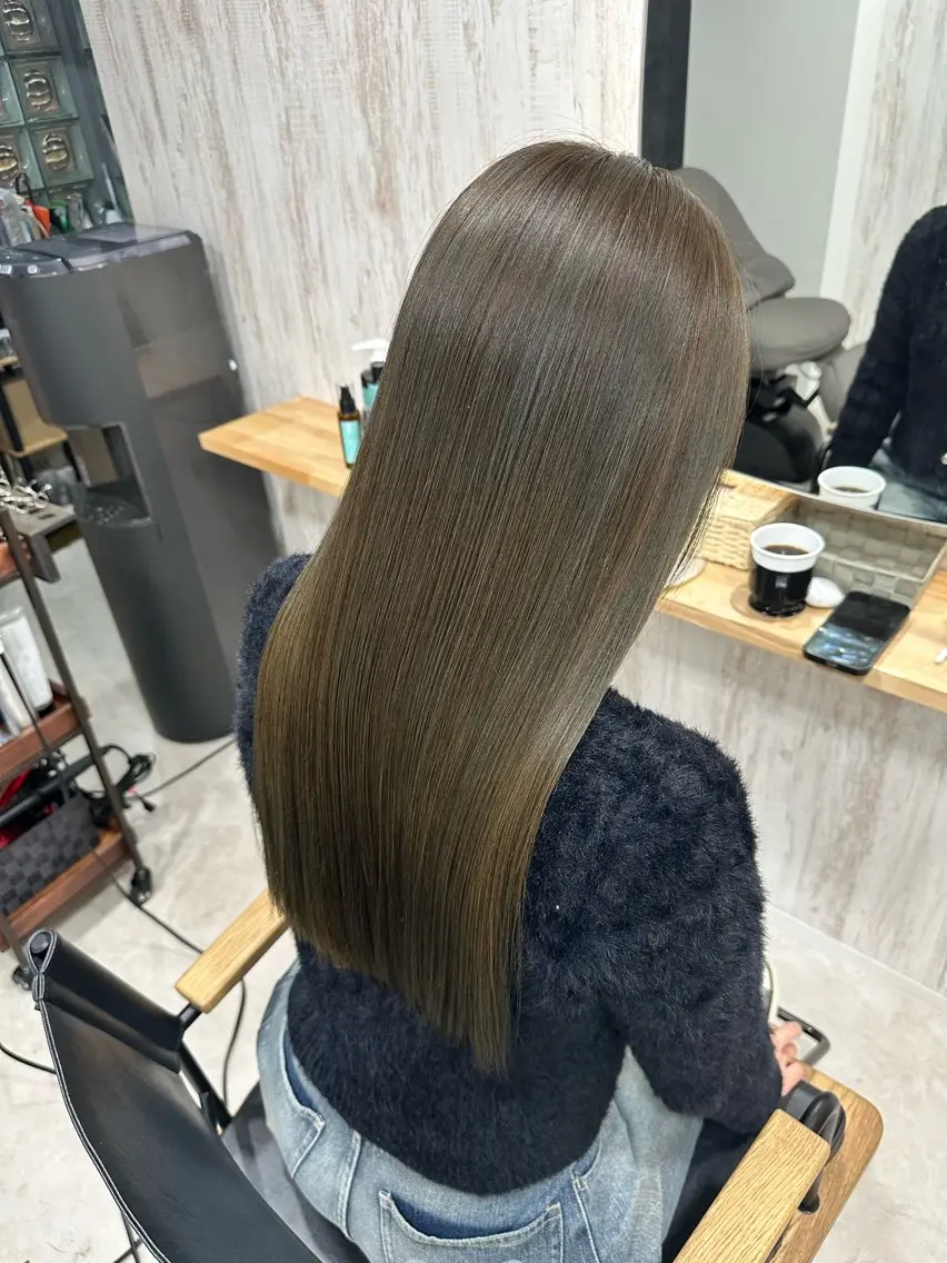 ロング カラー カット ヘアカラー トリートメント &y〜waito〜 鈴木悠平のヘアスタイル
