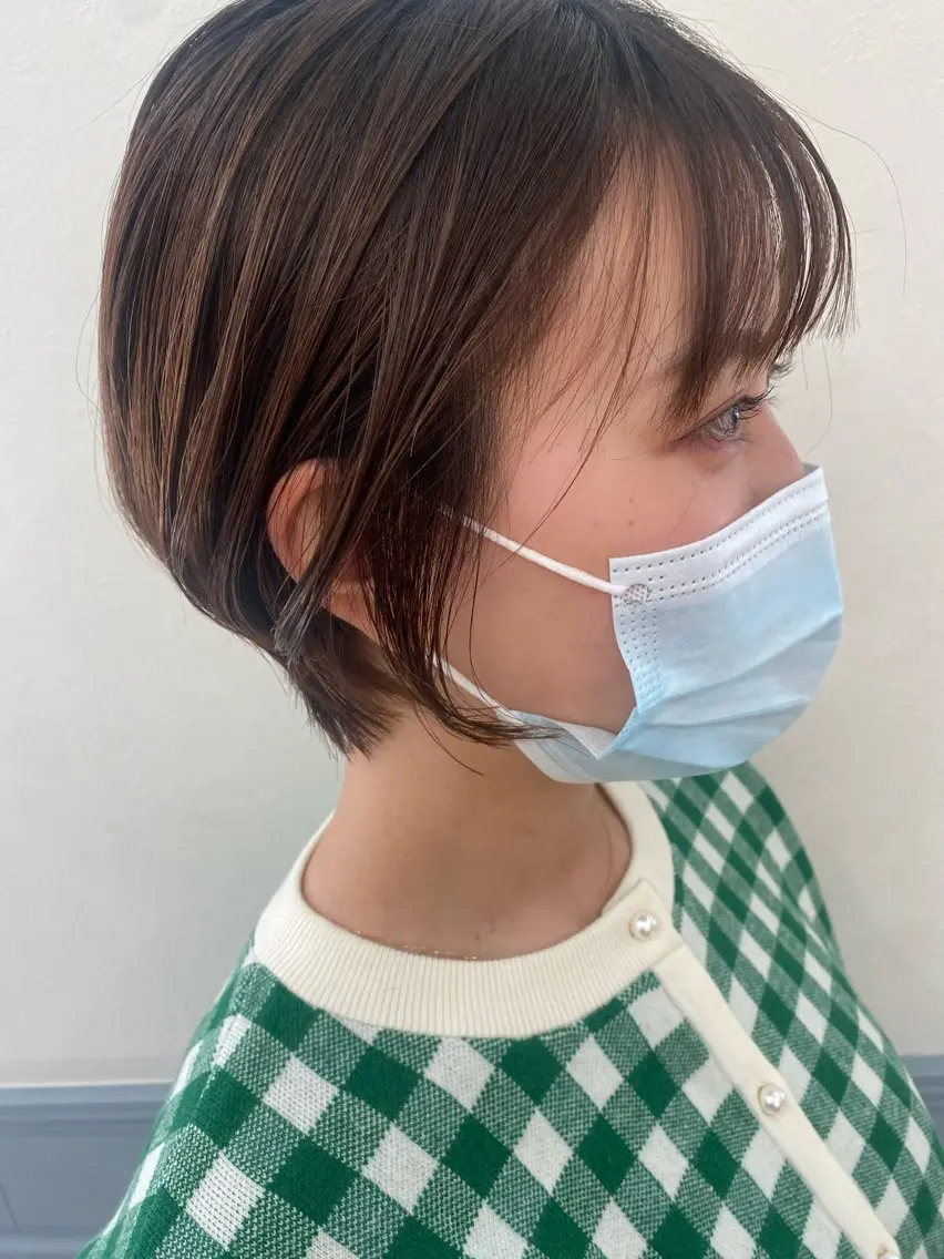 ショート ショートボブ ハンサムショート ボブ ショートヘア カット ヘアカラー トリートメント GINZARay2 風本朱里🐥のヘアスタイル