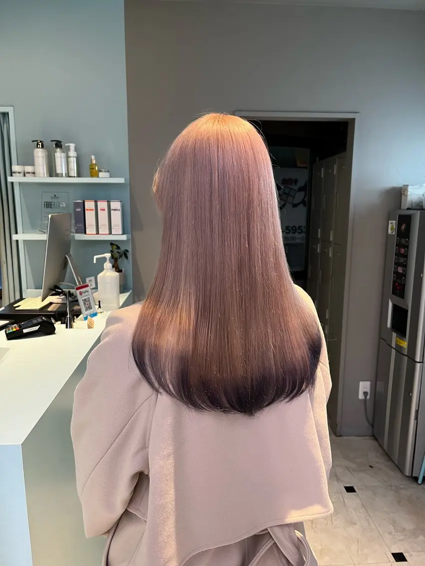 ロング カラー ヘアカラー トリートメント ブリーチカラー 🩵MIZUKIのヘアスタイル