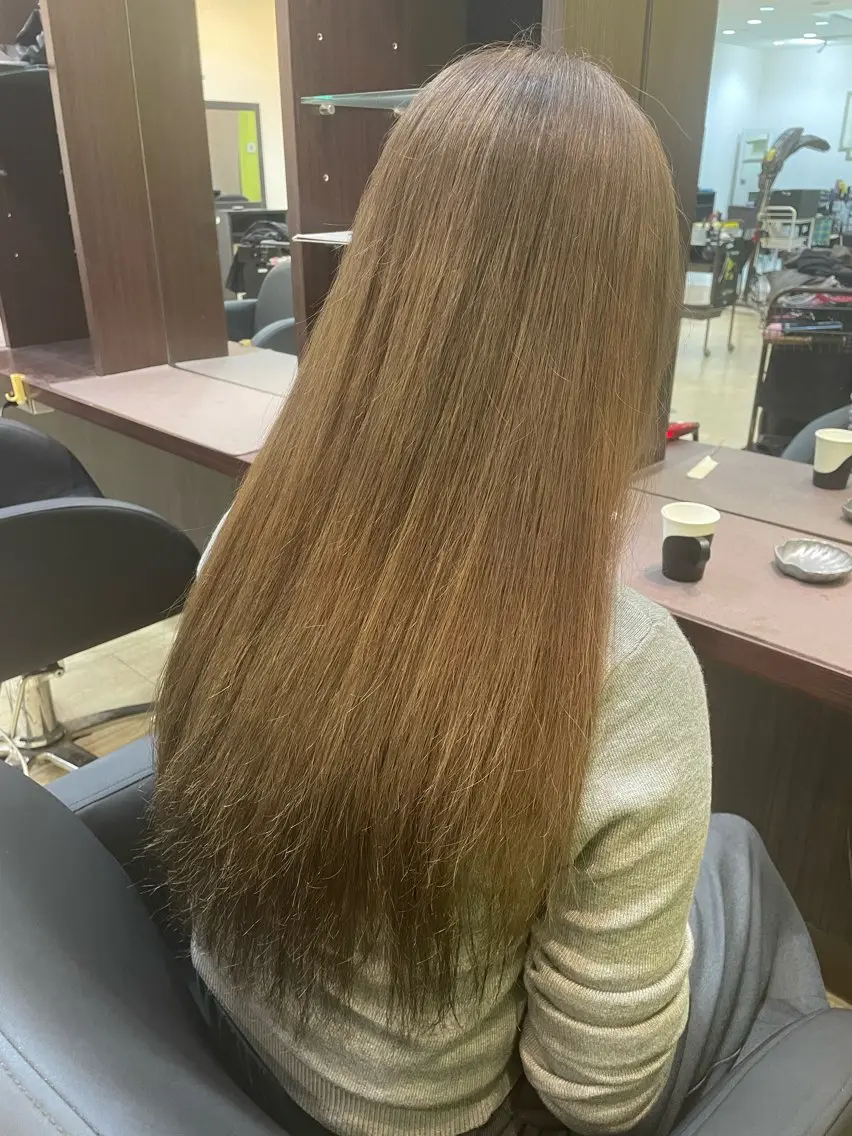 ロング ヘアカラー トリートメント 奥野JAPAN🌈 艶髪カラーのヘアスタイル