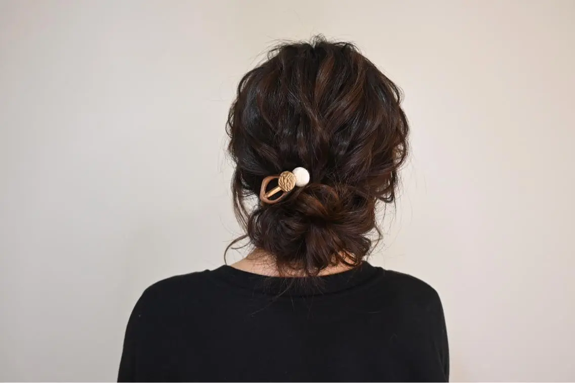 ミディアム ヘアアレンジ 麻優 ヘアセットのヘアスタイル