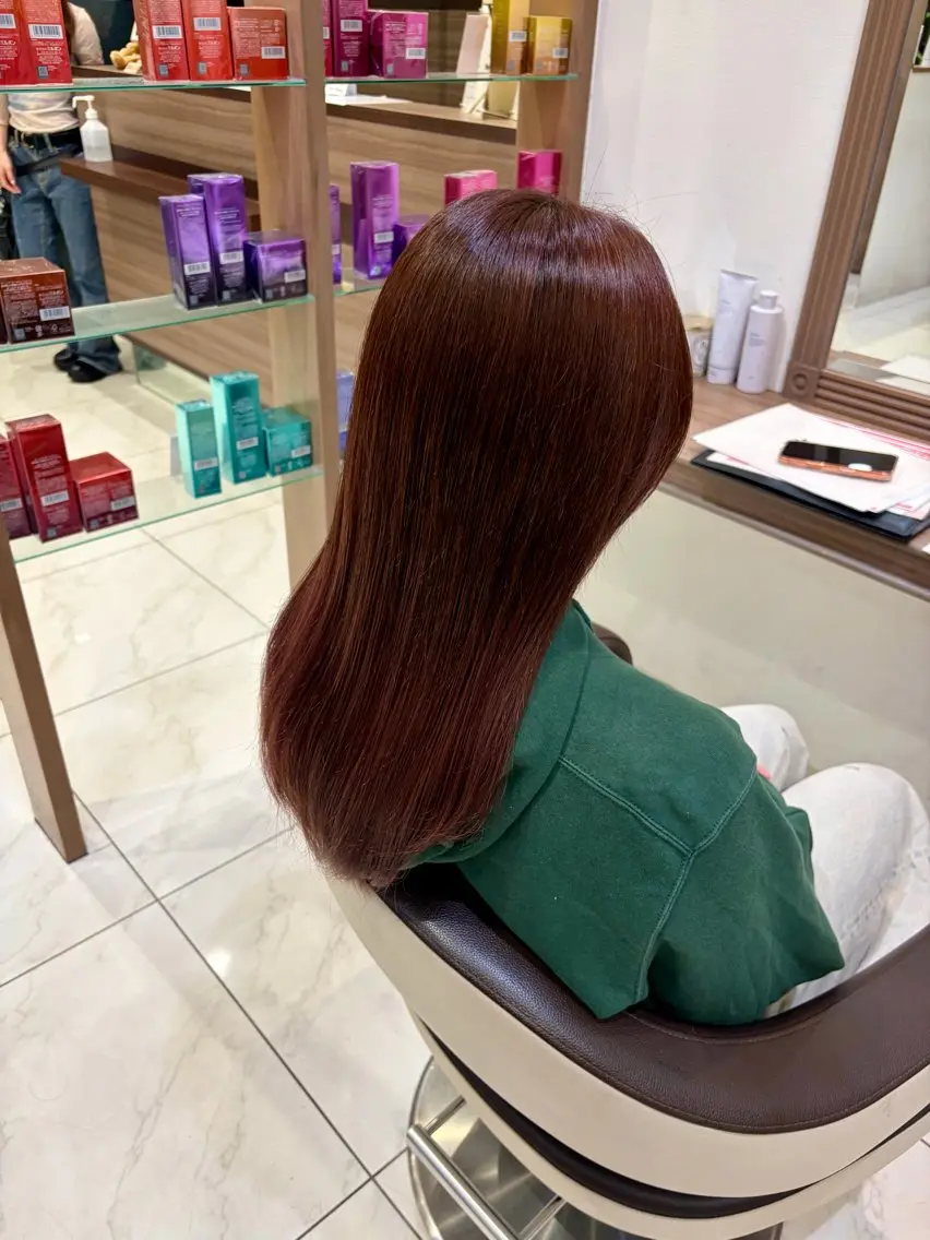 ロング カラー ブラウンカラー ピンクカラー ピンクブラウン ✨🎃Ash 新杉田🎃✨山本のヘアスタイル