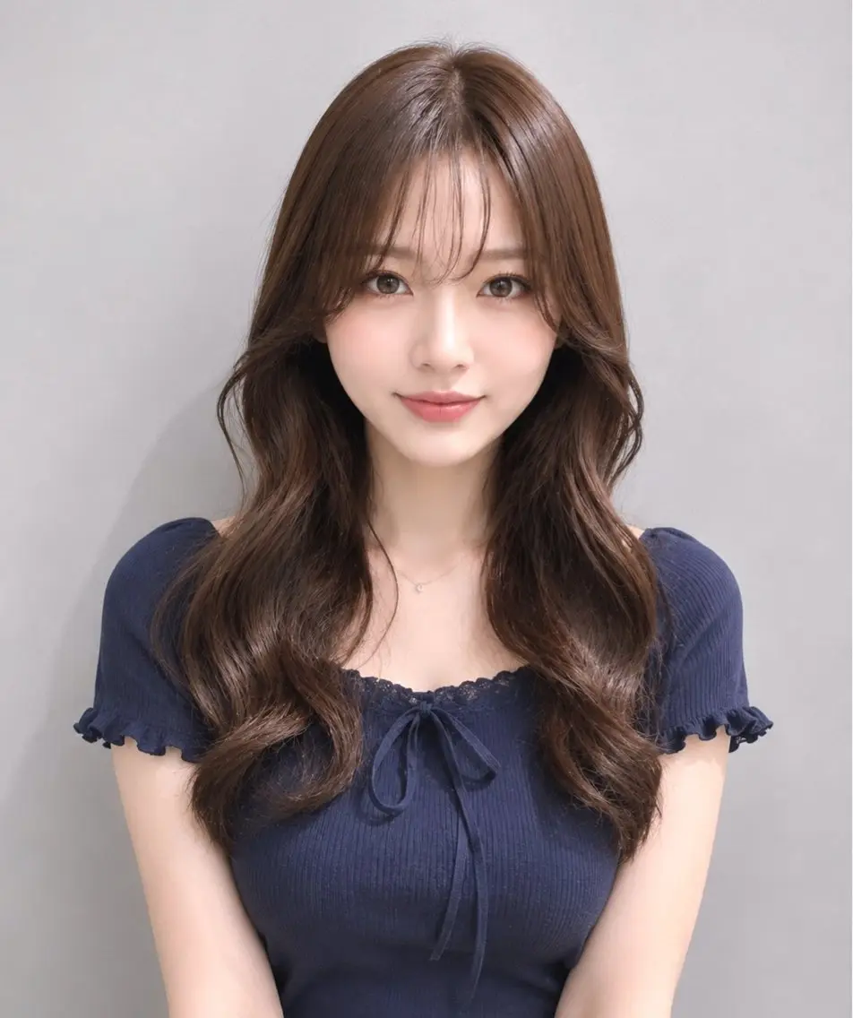 ロング カラー ベージュカラー 透明感カラー ヘアカラー うる艶カラー 顔周りカット♡ikuのヘアスタイル