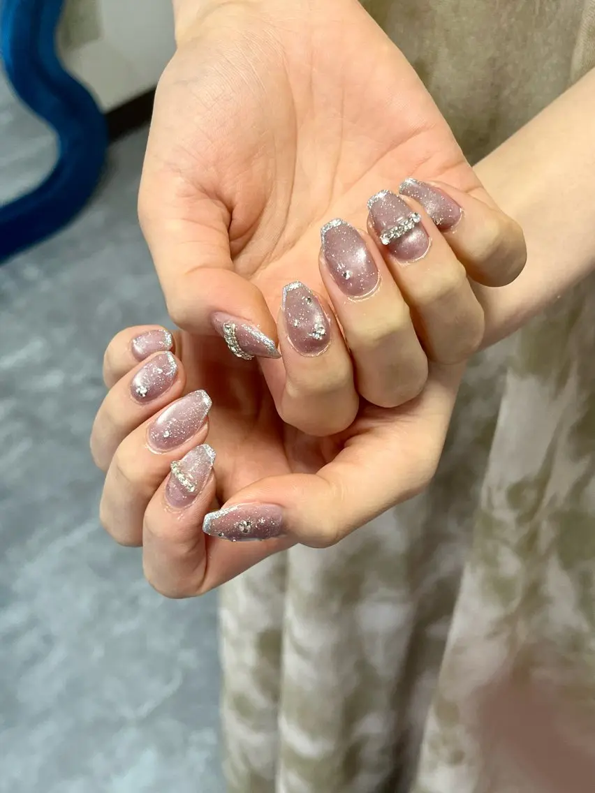 ネイル フラッシュネイル フラッシュマグ ハンドネイル NailByua 武蔵新城徒歩4分のネイルデザイン