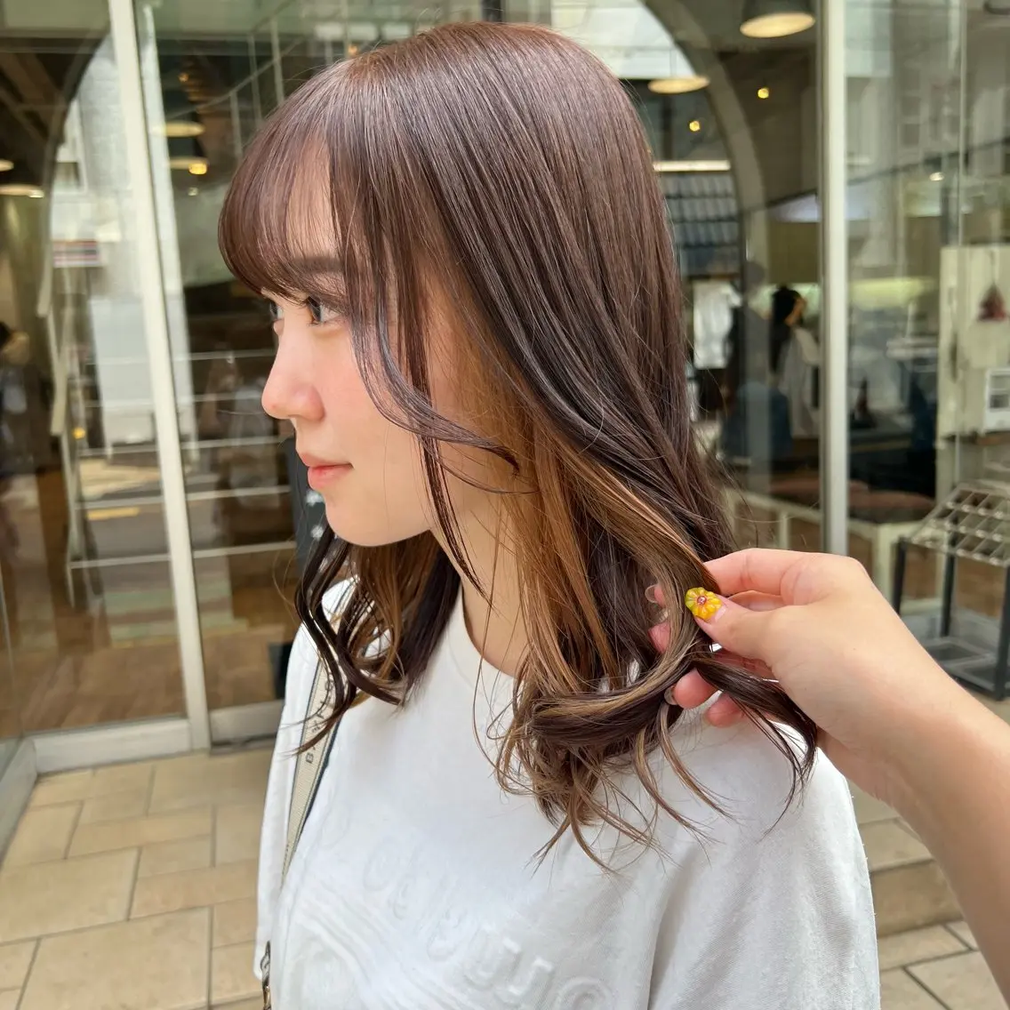 カラー ベージュカラー ヘアカラー インナーカラー♡ Nanakoのヘアスタイル