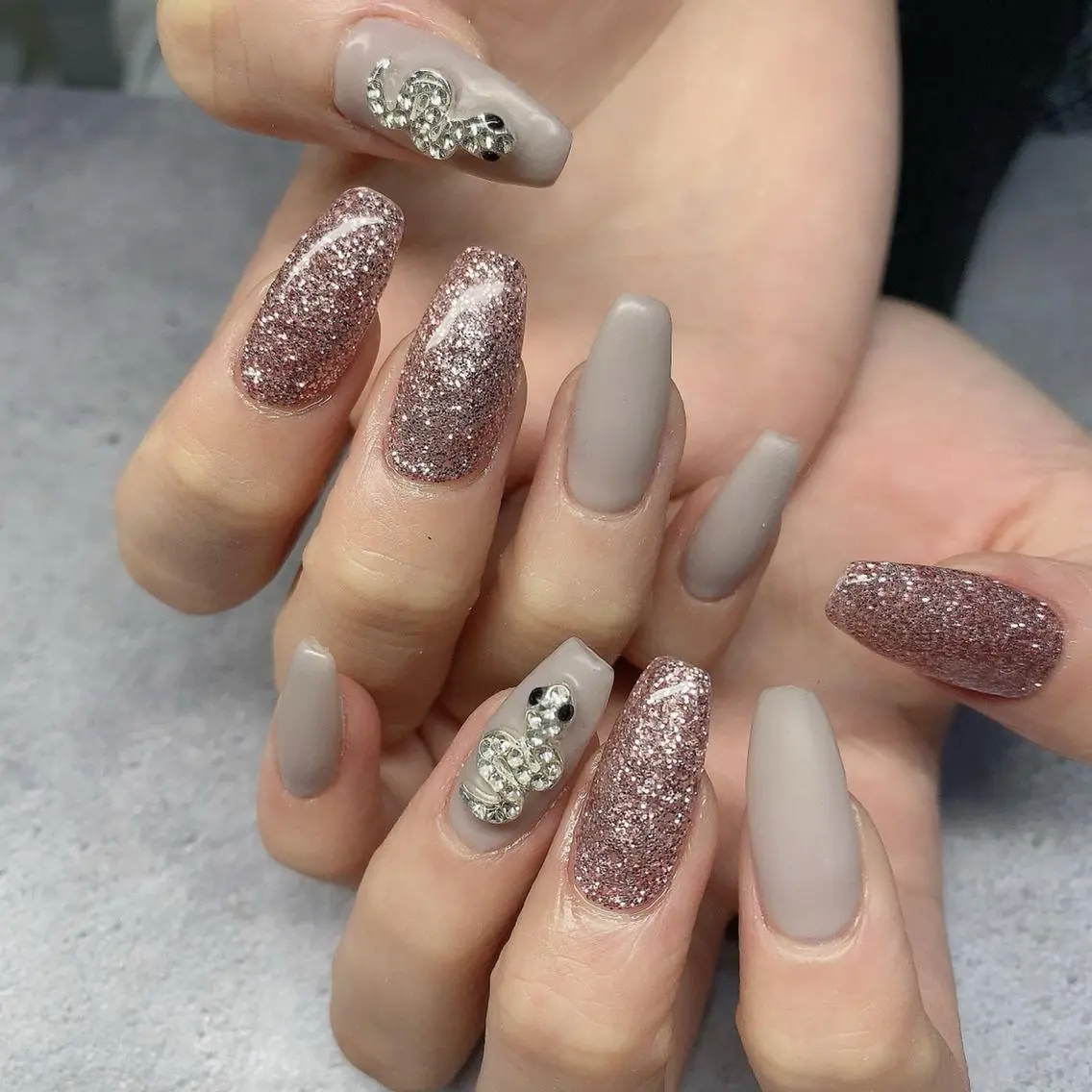 ネイル 渋谷／チップ長さ出し 👑アプレgel-xのネイルデザイン