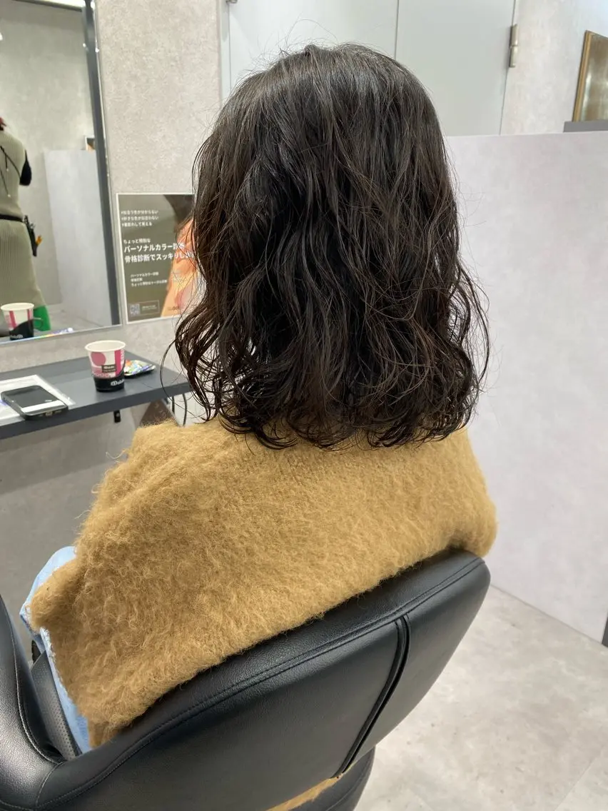 ミディアム ミディアムパーマ 🌸Bob🌸 市井友佳子のヘアスタイル