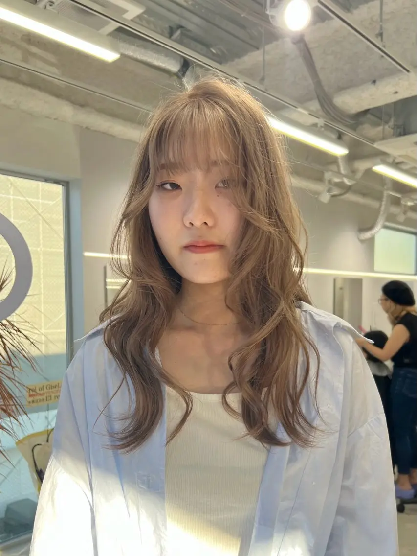 ロング ヘアカラー maya🇰🇷韓国 レイヤー/顔まわりのヘアスタイル