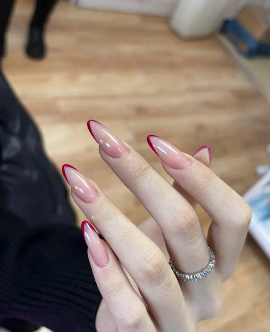 ネイル アートネイル チークネイル 長さ出し フレンチネイル ジェルネイル ハンドネイル 🦋new Nail🦋ニノのネイルデザイン