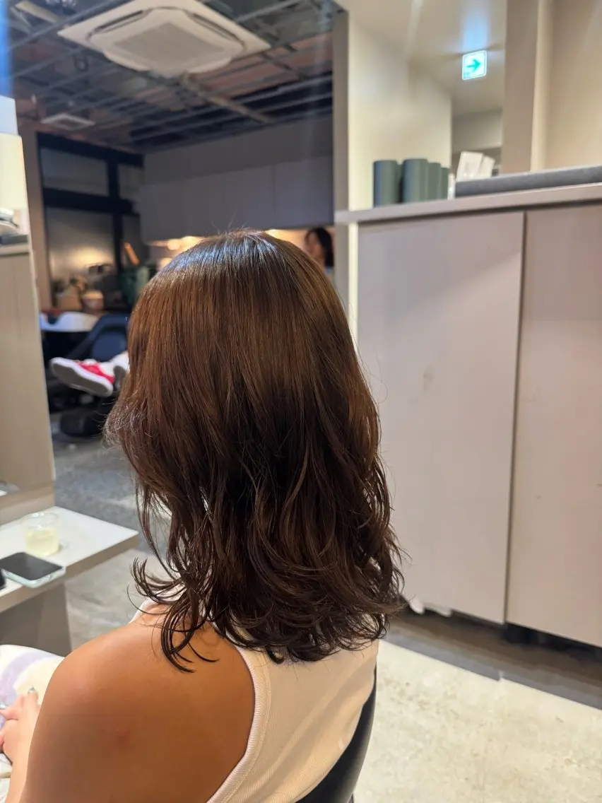 カラー ヘアカラー 櫻木 志穏のヘアスタイル