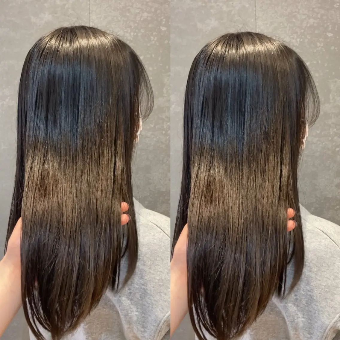 セミロング み うのヘアスタイル