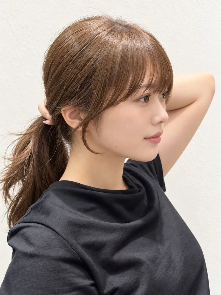 セミロング カット 似合わせカット ×大阪心斎橋/みゅーのヘアスタイル