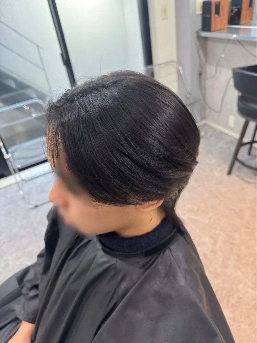ミディアム メンズ センターパート ワタナベ ケンタのヘアスタイル