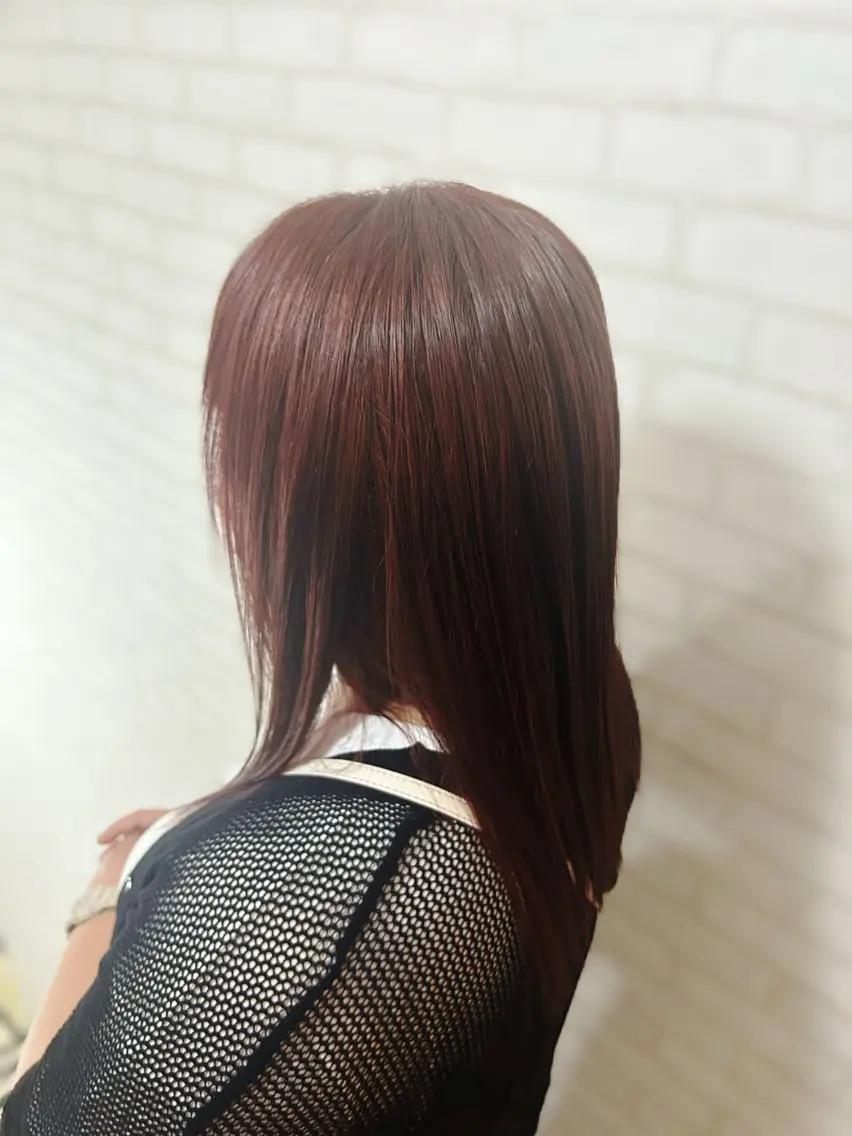 カラー ピンクカラー ヘアカラー 菅野 流那のヘアスタイル