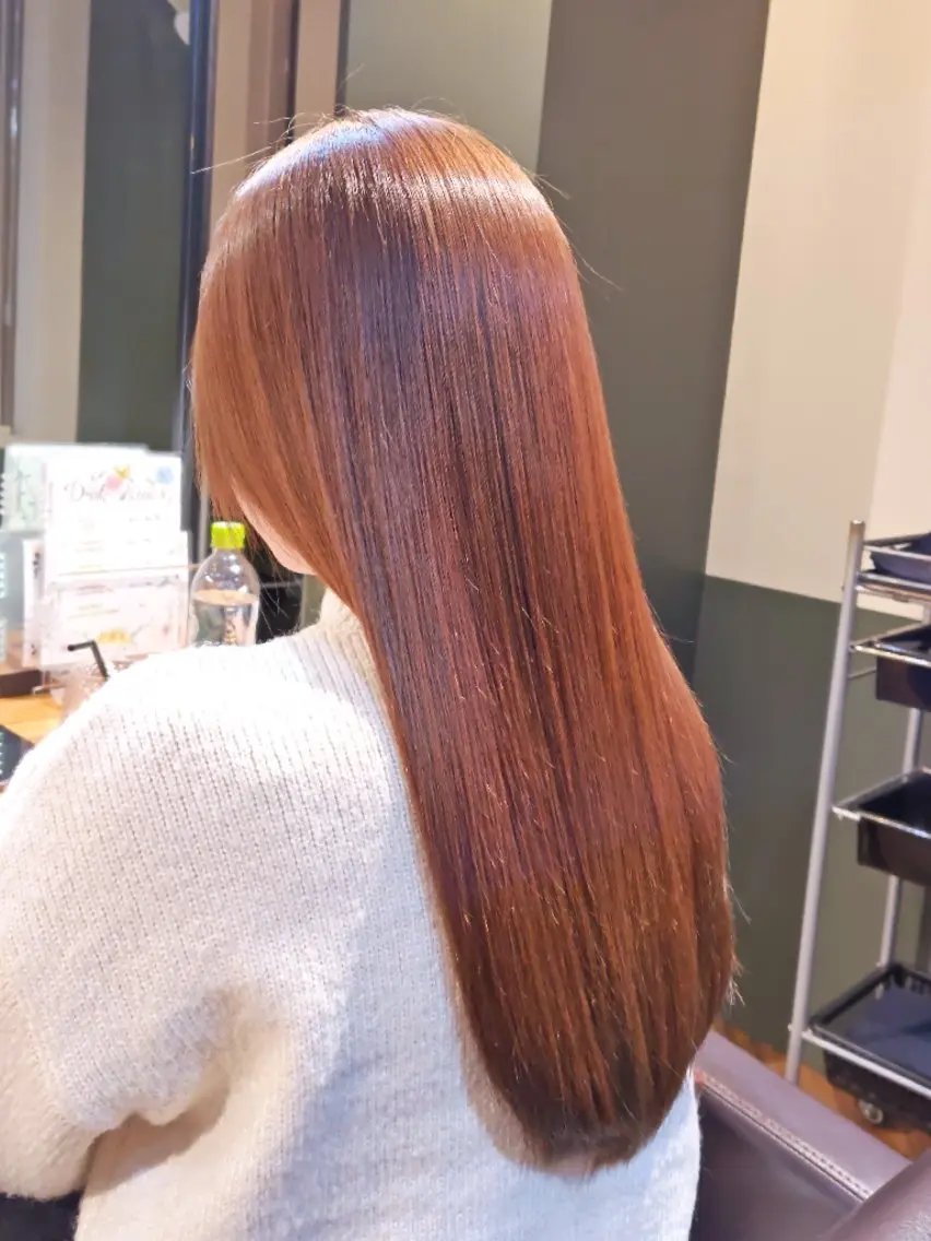カラー ロング 髪質改善 市川 洸のヘアスタイル