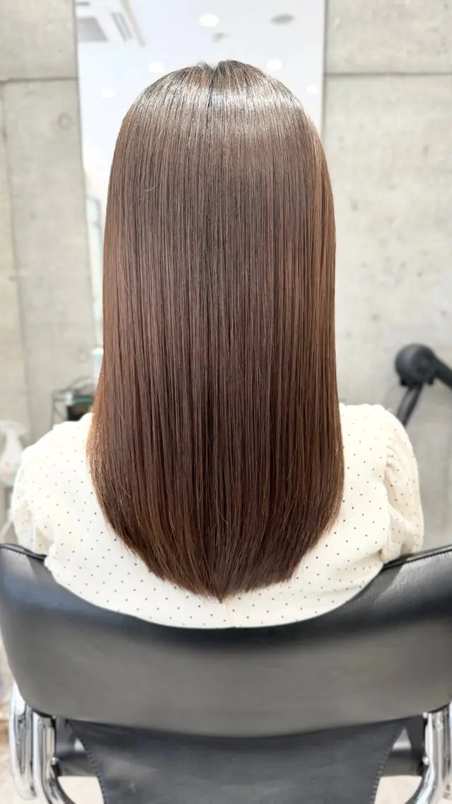 ロング 髪質改善 カット ヘアカラー トリートメント ドライ カット✂️髪質改善のヘアスタイル