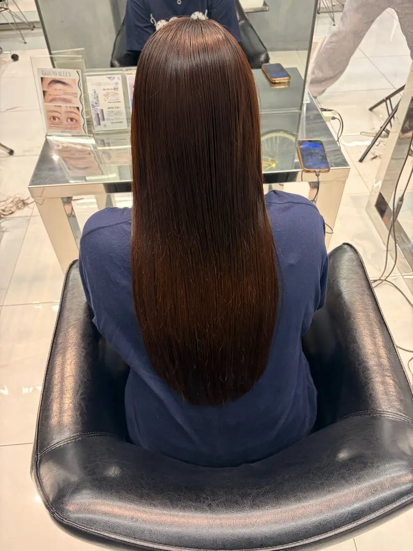 ロング 田中 アゲハのヘアスタイル