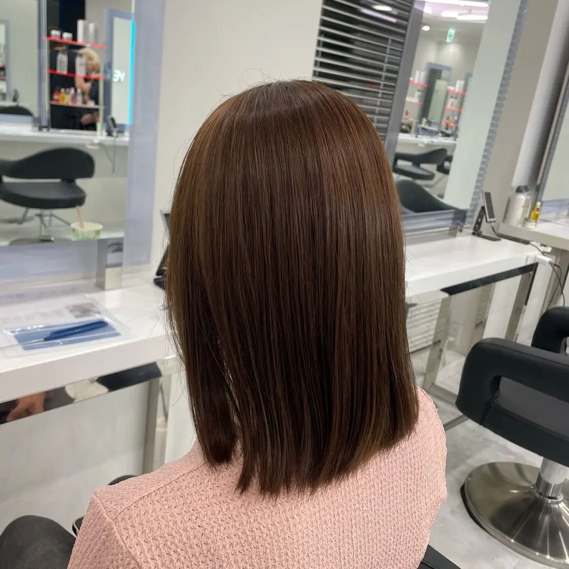 ミディアム ヘアカラー トリートメント ヘッドスパ ヘアセット 上品🤍韓国レイヤー /透明感🤍FUGAのヘアスタイル