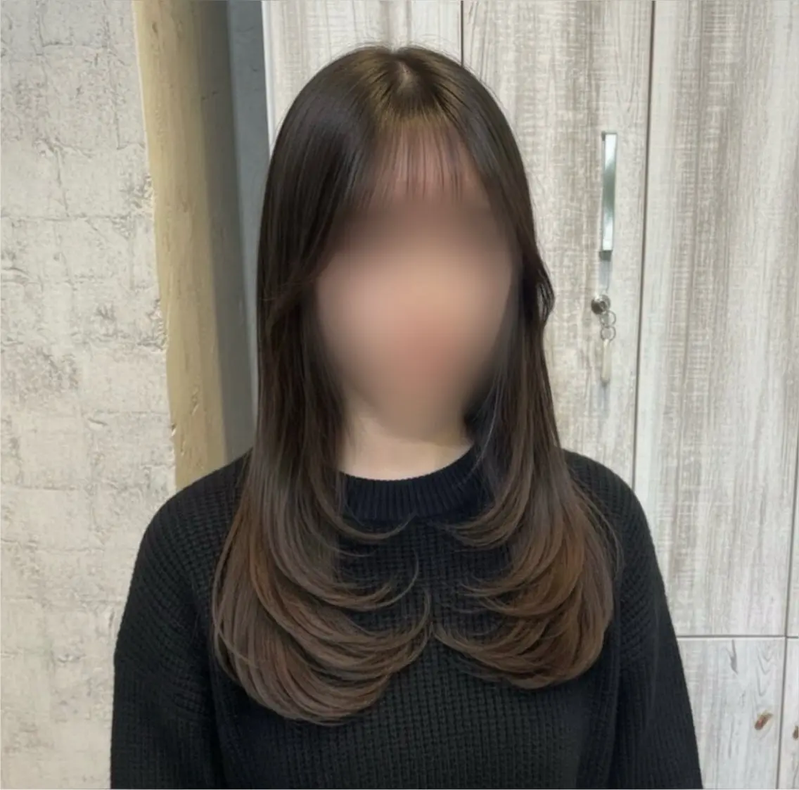 ロング カラー カット ヘアカラー トリートメント 🩵レイヤー✖︎ 髪質改善🩵リョウヤのヘアスタイル