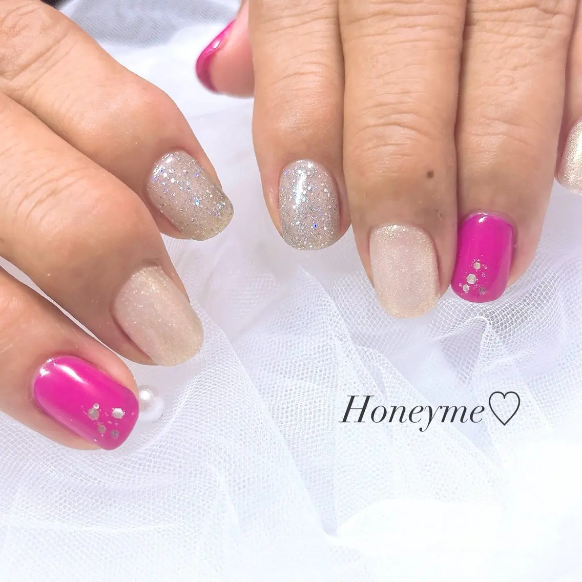 ネイル Honey me ❁⃘*.゚のネイルデザイン