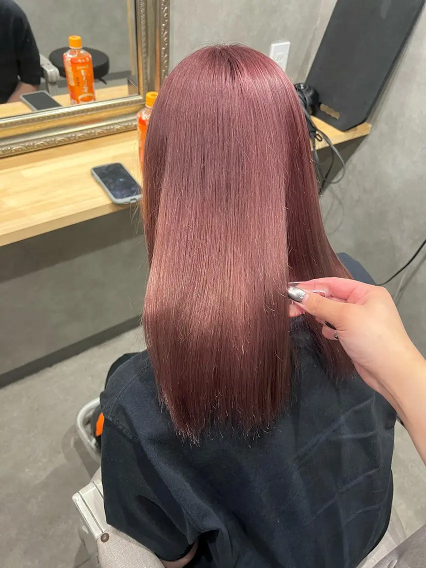ロング カラー ベージュカラー ブリーチ ピンクカラー ピンクベージュ 🎀🕊RION 🩰のヘアスタイル